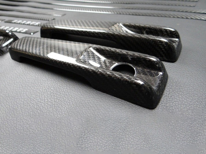 Mercedes-Benz W463 G-Wagon Carbon Fiber Side Molding Inserts + Exterior Door Handle Covers Set